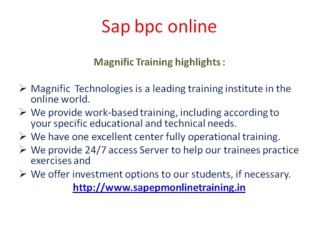 sap bpc online training austin