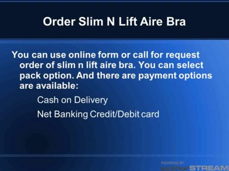 Slim n Lift Aire Bra