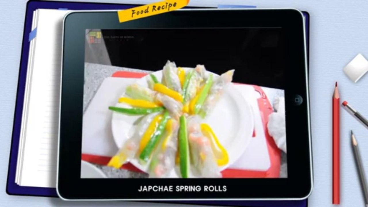 K-Cook Delight: Japchae Spring Rolls by Vu Thanh Cong