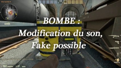 Fake armorçage de bombe, modification des sons au ramassage & infos freezetime