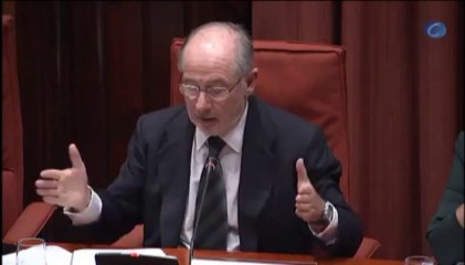 Rato defiende el "saneamiento" de Bankia en la comisión del Parlament