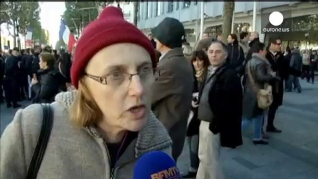 Paris'te protestoya gözaltı