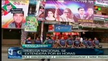 Huelga nacional en Bangladesh se extiende por 84 horas