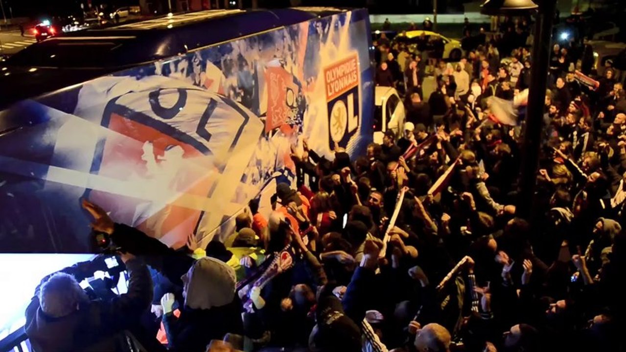 Après le derby, les supporters lyonnais accueillent leurs champions
