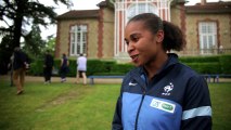 Concours Football des princesses - Les lauréates à la rencontre des Bleues à Clairefontaine