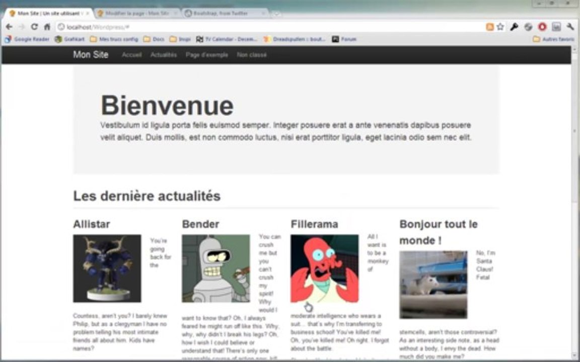Tutoriel WordPress - Créer une homepage personnalisée