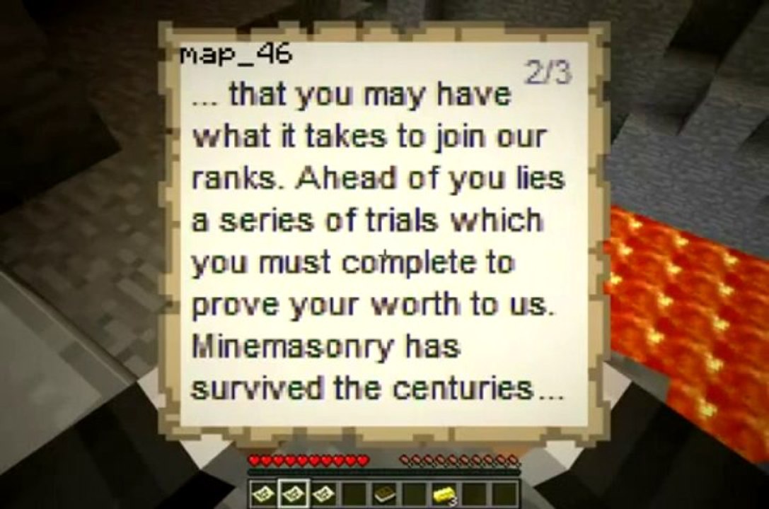 Minecraft CustomMap - The Trial of the Minemasons [Take#1] [Tackle]