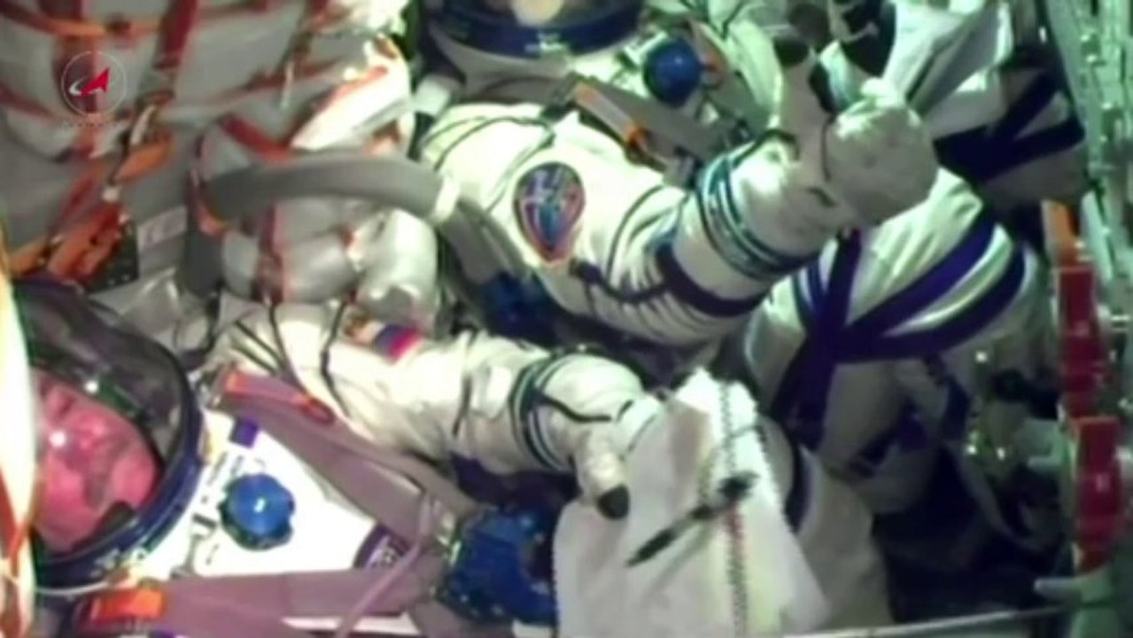 Olympische Fackel im All