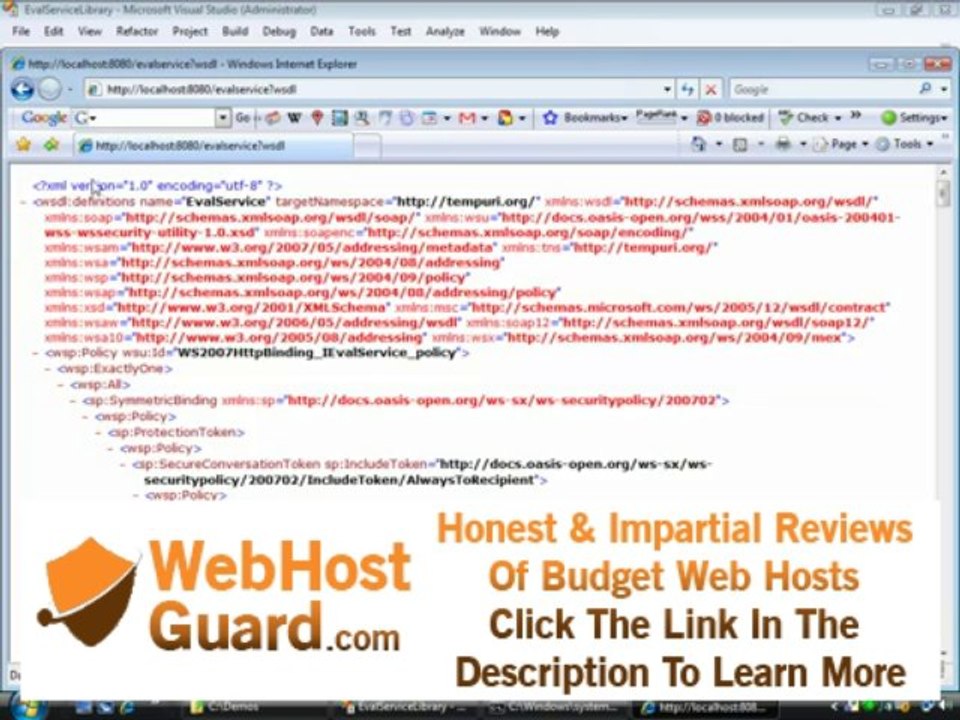 Self-hosting WCF Services