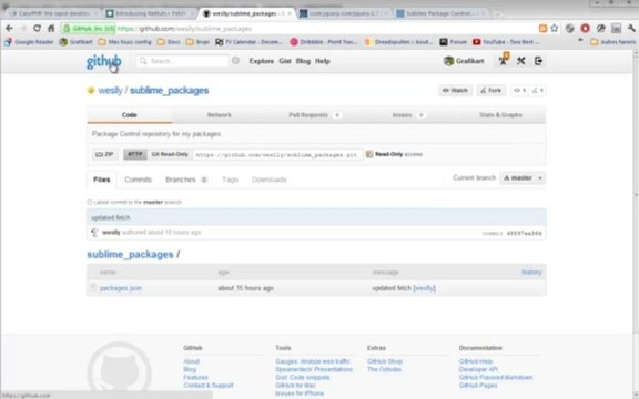 Tutoriel Sublime Text 2 - Fetch Plugin