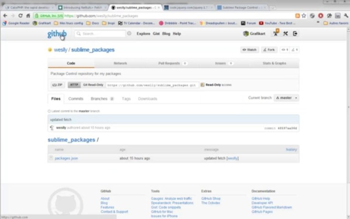 Tutoriel Sublime Text 2 - Fetch Plugin