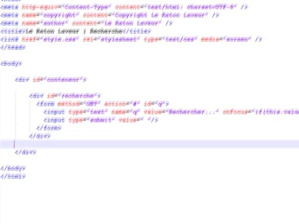 Tutoriel HTML/CSS - Personnaliser formulaire