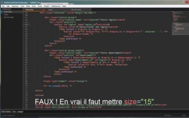 Tutoriel jQuery - Lier plusieurs select