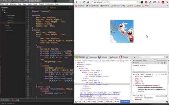 Tutoriel HTML/CSS - Pli 3D en CSS3