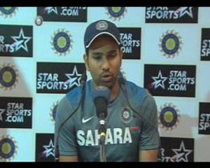 Rohit Sharma talks about hitting 100 on Test debut