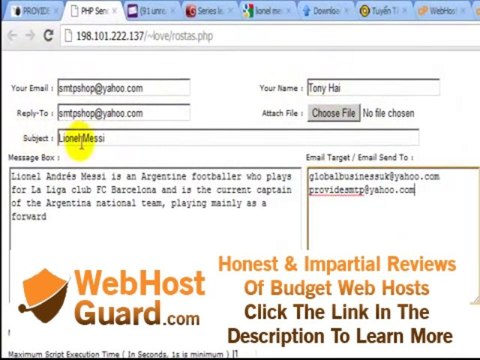 Unlimited Mailer Hosting Service - POP3, SMTP, IMAP, Webmail Tutorials ( 198.101.222.137 )