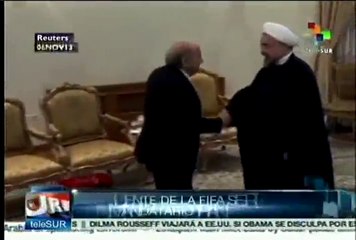 Presidente de FIFA visita Irán y se reúne con el presidente