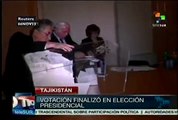 Concluyen elecciones presidenciales en Tayikistán