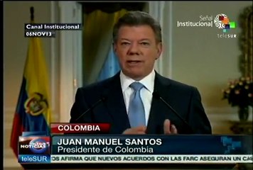 Acuerdo con las FARC permitirá más democracia: Presidente Santos
