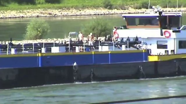 Züge und Schiffe zwischen Assmannshausen und Rüdesheim am Rhein, ERS 189, 155, 4x 185, 2x 428