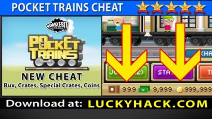Pocket Trains Cheat get 99999999 Bux - iOs -- New Release Pocket Trains Telecharger