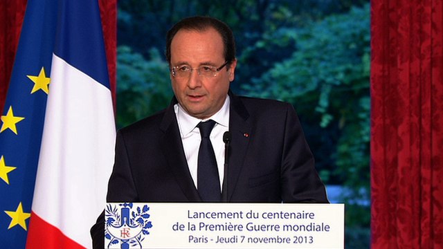 Allocution pour le lancement des commémorations du Centenaire de la Première guerre mondiale