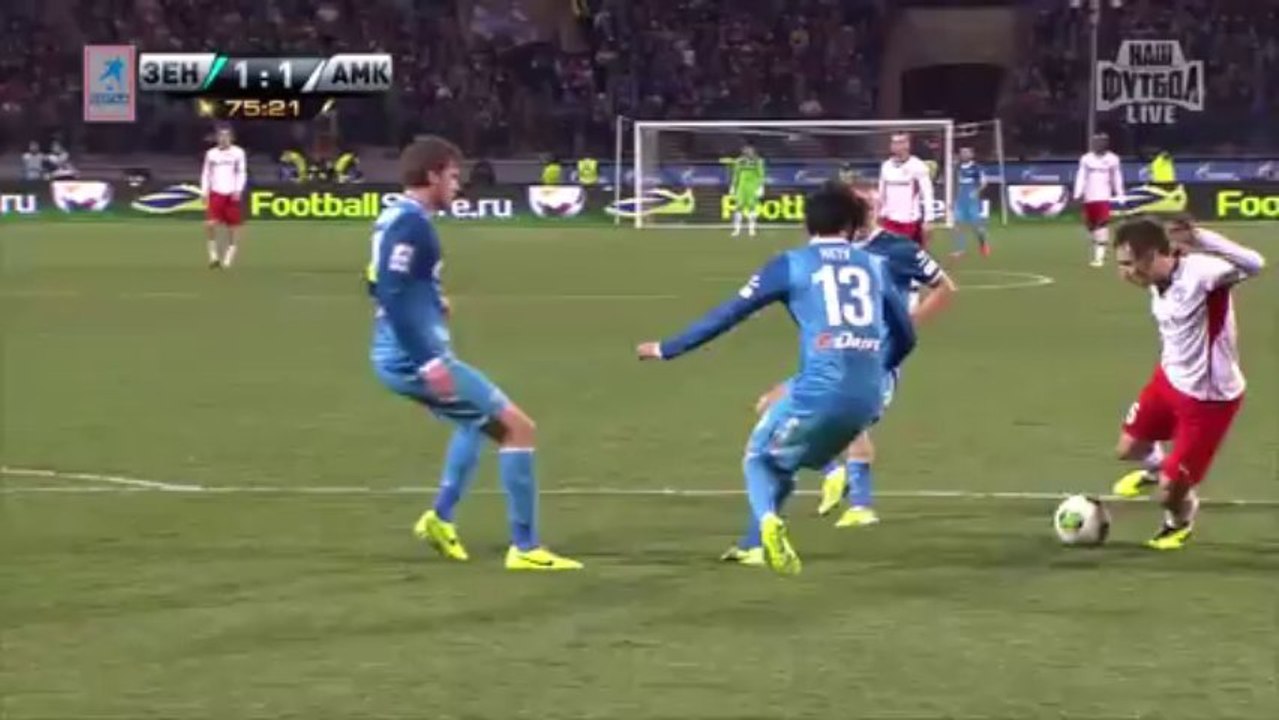 Artur Ryabokobylenko dive against Zenit Petersburg | 2013