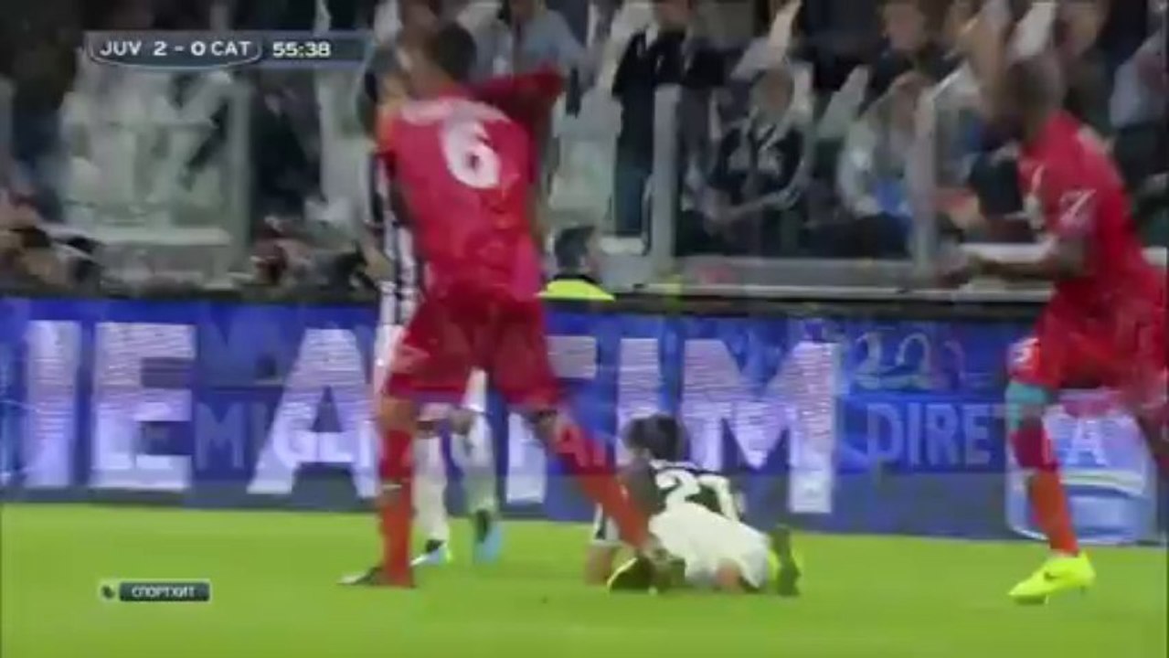 Andrea Pirlo dive against Catania | 2013