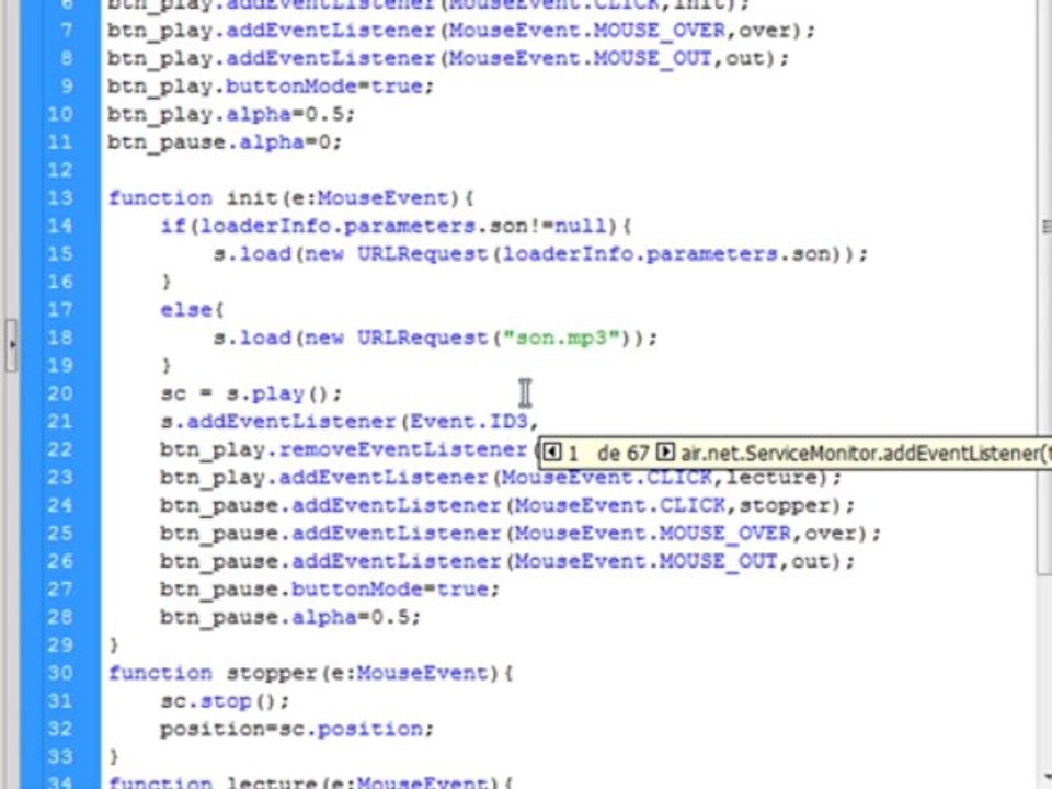 Tutoriel Flash - Lecteur MP3