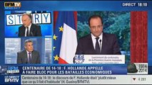 BFM Story: le discours de François Hollande pour le centenaire de 14-18 - 07/11