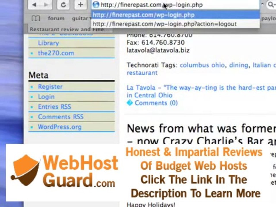 Wordpress Video Tutorial - adding your first post 000WebHost FREE web hosting