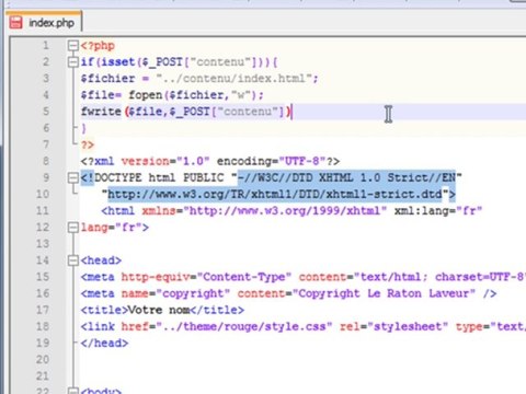 Tutoriel PHP - Edition de fichiers en PHP