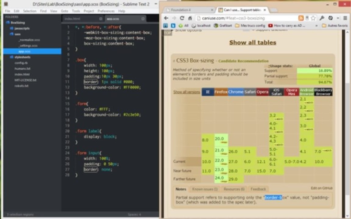 Tutoriel HTML/CSS - Box Sizing