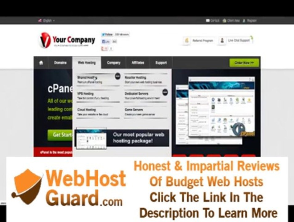Responsive WHMCS template - The best HTML5/CSS3 WHMCS theme for web hosting providers