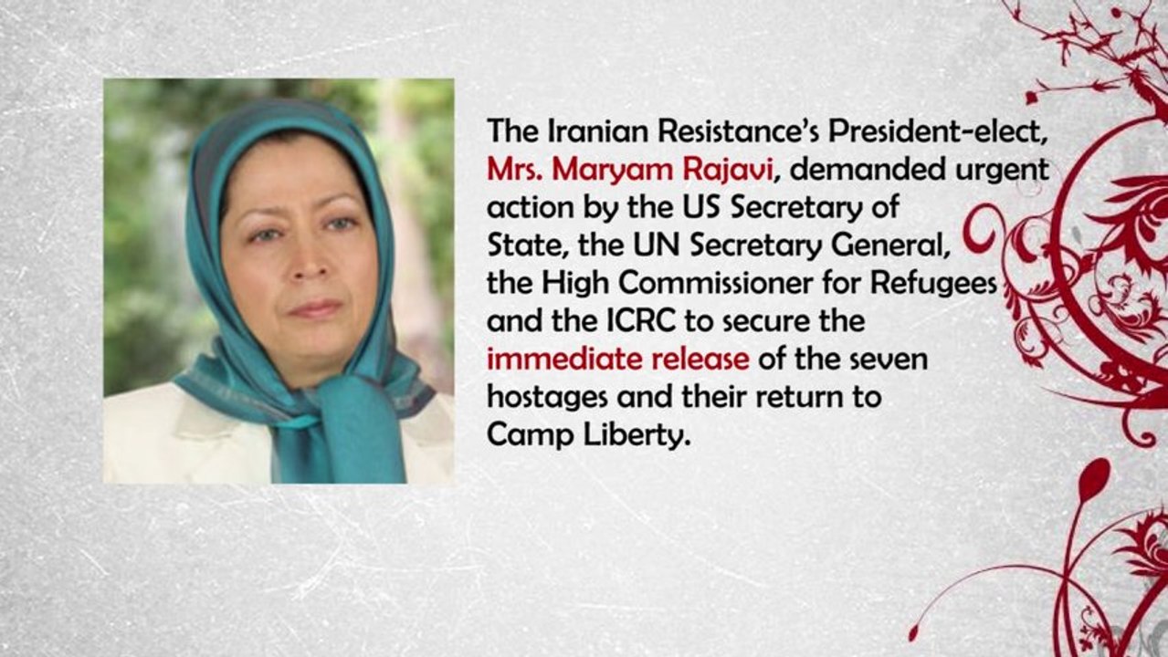 Iran News: UNHCR- Camp Ashraf Safety, Sen. Menedez Calls Iraq to Release 7 Hostages, Iraq Admits