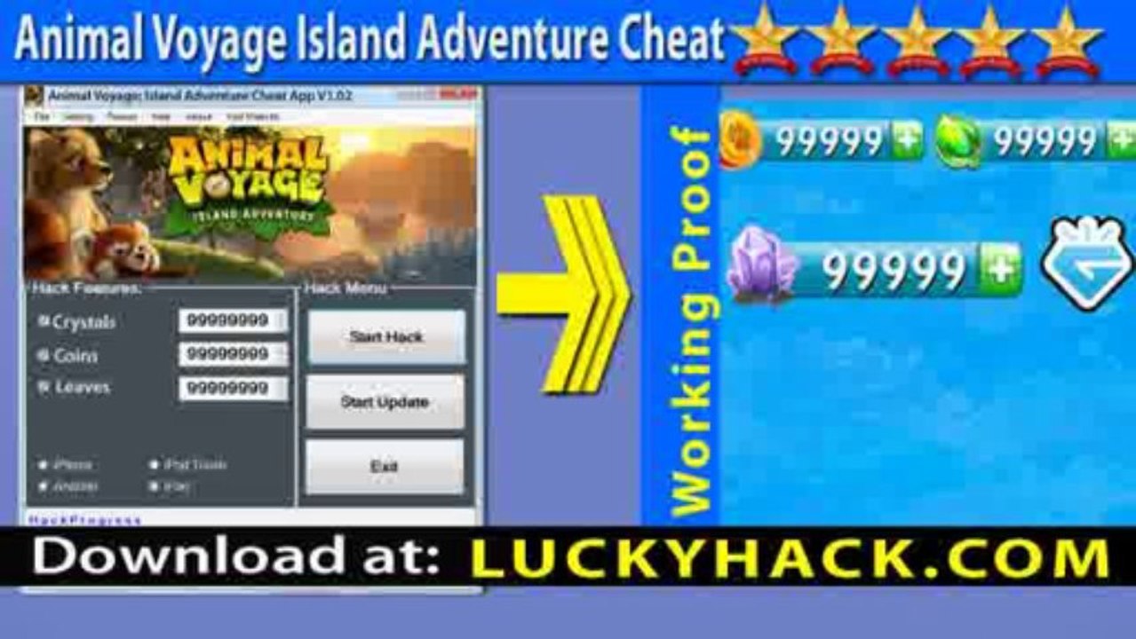 Animal Voyage Island Adventure Cheats Crystals, Coins, Leaves and Leaves iPhone - Best Animal Voyage Crystals Cheat
