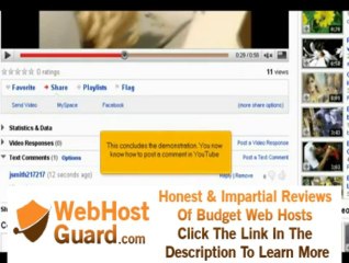 WebHosting Break Present: How to Comment on a  Video on Youtube