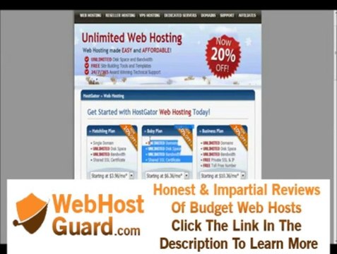 HostGator coupon and review - 2013 promo codes