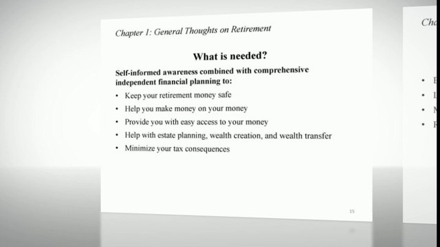 Phillip Wasserman Insurance- General Thoughts on Retirement