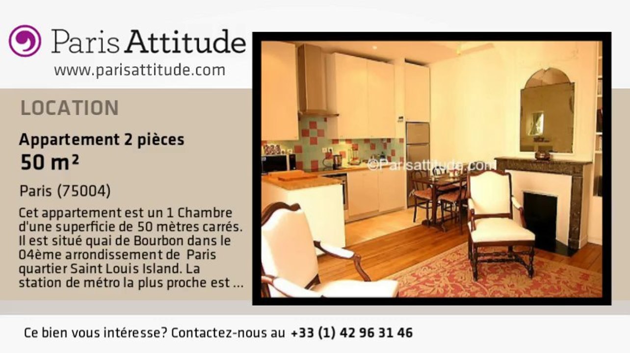 Appartement 1 Chambre à louer - Ile St Louis, Paris - Ref. 1678