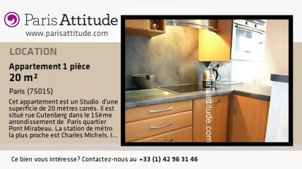 Appartement Studio à louer - Parc André Citroën, Paris - Ref. 3829