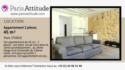 Appartement 1 Chambre à louer - Montorgueil, Paris - Ref. 8219