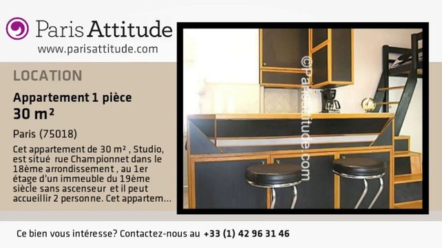Appartement Studio à louer - Montmartre, Paris - Ref. 5977