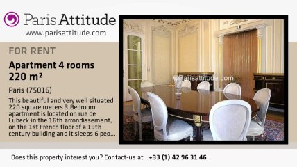 3 Bedroom Apartment for rent - Trocadéro, Paris - Ref. 4520