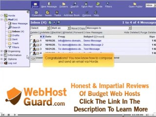 Horde - Sending an email - Adult-Hosting.com