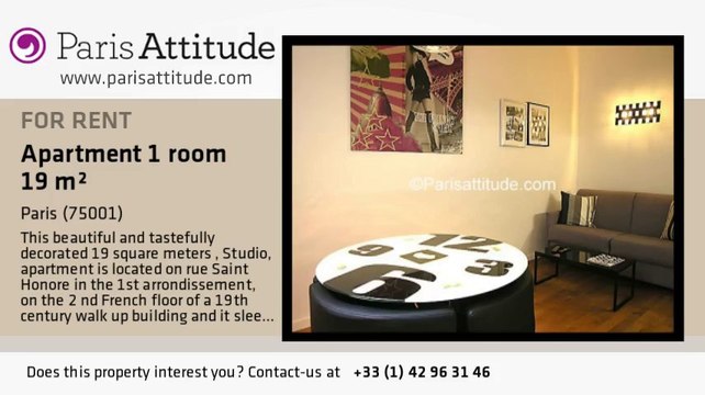 Studio Apartment for rent - Châtelet, Paris - Ref. 7093