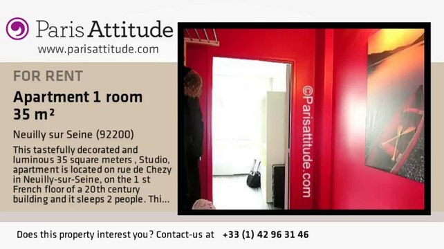 Studio Apartment for rent - Neuilly sur Seine, Neuilly sur Seine - Ref. 5455