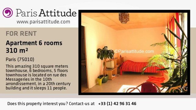 5 Bedroom Townhouse for rent - Poissonnière, Paris - Ref. 1277