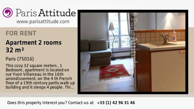 1 Bedroom Apartment for rent - Victor Hugo, Paris - Ref. 6928