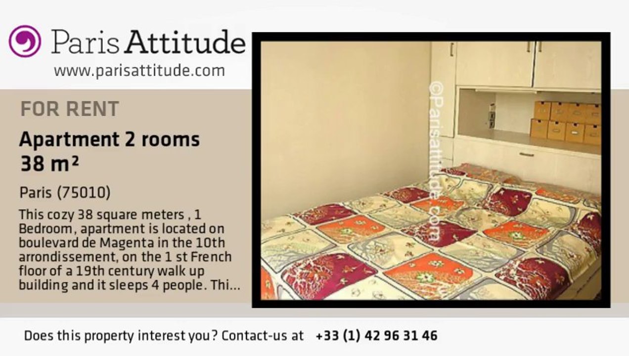 1 Bedroom Apartment for rent - Gare de l'Est/Gare du Nord, Paris - Ref. 4751